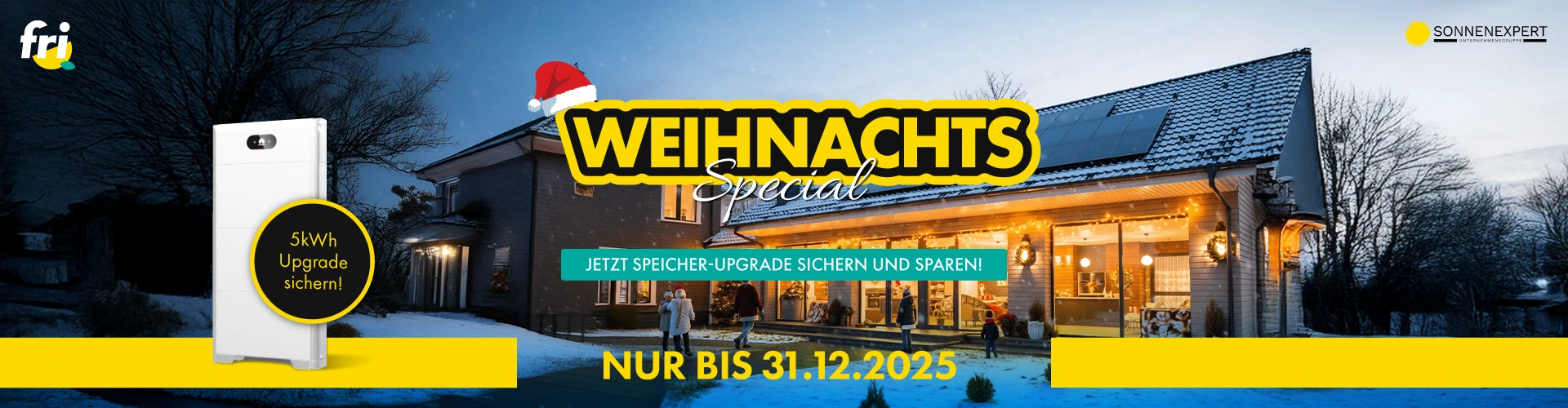 Weihnachts-Special bei fri Energie, ein Unternehmen der Sonnenexpert Unternehmensgruppe