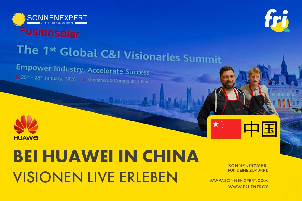Die Sonnenexpert Unternehmensgruppe beim Huawei Kongress in China